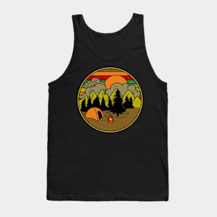 Camping Vintage Birthday Tank Top